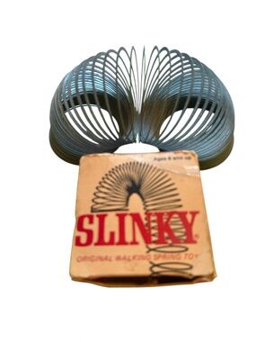 Vintage Original Slinky Metal Spring Toy James Industries Classic Toy USA